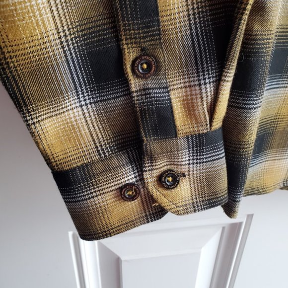 Dixxon Flannel CO FXCK CANCER Men's Flannel Shirt - LTall - Picture 8 of 10